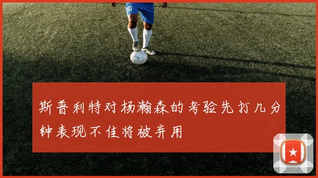 斯普利特对杨瀚森的考验先打几分钟表现不佳将被弃用